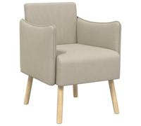 vidaXL Fauteuil d'appoint Sable Velours grainé