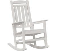 vidaXL Fauteuil à bascule de jardin Blanc 92 x 70 x 108 cm HDPE