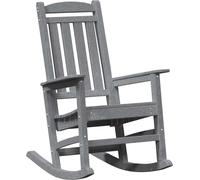 vidaXL Chaise à bascule de jardin Gris clair 92 x 70 x 108 cm HDPE