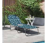 vidaXL Chaise longue pliante multicolore 188 x 57 x 86,5 cm en polyester