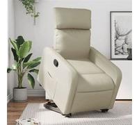 vidaXL Fauteuil inclinable - Crème