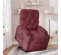 vidaXL Fauteuil de relaxation inclinable tissu bordeaux Rouge G