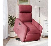 vidaXL Fauteuil de relaxation inclinable tissu bordeaux Rouge G