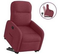 vidaXL Fauteuil de relaxation inclinable tissu rouge bordeaux