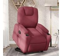 vidaXL Fauteuil de relaxation inclinable tissu bordeaux Rouge G