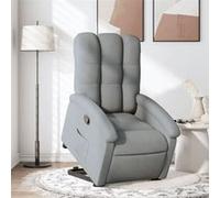 vidaXL Fauteuil de relaxation inclinable tissu gris clair Gris G