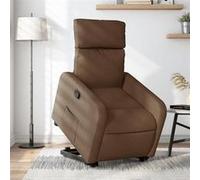 vidaXL Fauteuil de relaxation inclinable tissu marron Marron G