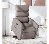vidaXL Fauteuil inclinable taupe tissu, chaise inclinable, fauteuil inclinable pour personnes âgées, fauteuil releveur 3203986
