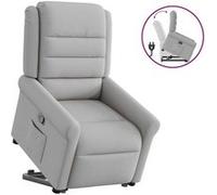 vidaXL Fauteuil de relaxation inclinable tissu wolk gris Gris G