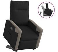 vidaXL Fauteuil de relaxation inclinable tissunoir Noir G