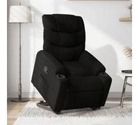 vidaXL Fauteuil inclinable électrique en tissu noir