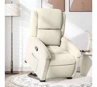 vidaXL Fauteuil de relaxation inclinable velours crÃme Beige G