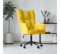 vidaXL Chaise de relaxation Jaune moutarde Velours