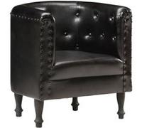 vidaXL Chaise cabriolet - Noir