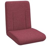 vidaXL Fauteuil de Sol Ajustable Bordeaux Tissu, Fauteuil de Sol réglable, Moderne, rectangulaire, Dossier Multi-Positions, siège Ergonomique pour Salon et Chambre