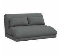 vidaXL Fauteuil de Sol Ajustable Gris foncé Tissu, Fauteuil de Sol inclinable, Moderne et Ergonomique, Parfait pour Le Salon, Design Compact et modulable