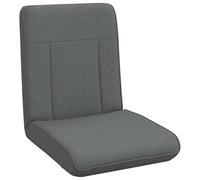 vidaXL Fauteuil de Sol Ajustable Gris foncé Tissu, Fauteuil de Sol réglable, Moderne, rectangulaire, Dossier Multi-Positions, siège Ergonomique pour Salon et Chambre