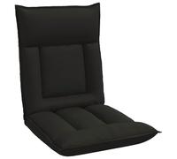 vidaXL Fauteuil de Sol Ajustable Noir Simili Cuir, Fauteuil rectangulaire Moderne, Assise Ajustable, Dossier Multi-Positions, Simili Cuir, Cadre métal, Relaxant