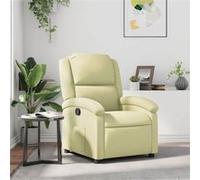 vidaXL Fauteuil echt leer crème Crème G