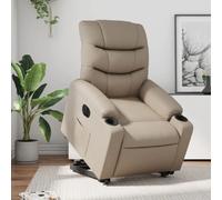 VIDAXL Fauteuil électrique cappuccino