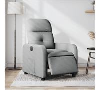 VidaXL Fauteuil Électrique Gris Clair