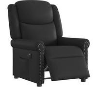 vidaXL Fauteuil électrique réglable similicuir brillantnoir Noir G