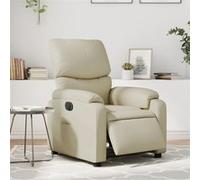 VidaXL Fauteuil inclinable électrique - Crème