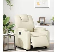 vidaXL Fauteuil inclinable Crème