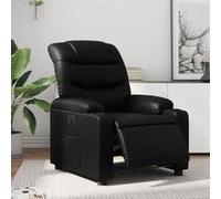vidaXL Fauteuil inclinable électrique Noir Similicuir