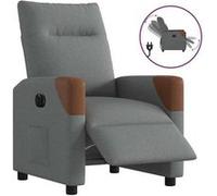 vidaXL Fauteuil électrique réglable tissu gris foncé Gris G