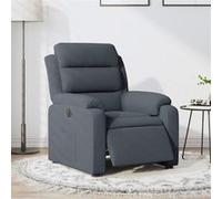 vidaXL Fauteuil électrique réglable tissu gris foncé Gris G