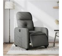 vidaXL Fauteuil électrique réglable tissu gris foncé Gris G