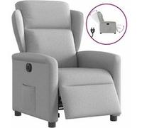 vidaXL Fauteuil électrique réglable tissu wolk gris Gris G