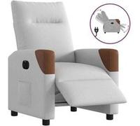 vidaXL Fauteuil électrique réglable tissu wolk gris Gris G