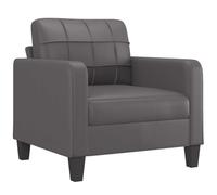 vidaXL Fauteuil Gris 60 cm Similicuir
