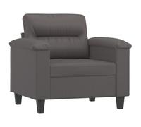 vidaXL Fauteuil Gris 60 cm Similicuir