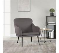 vidaXL Fauteuil Gris 63x76x80 cm Similicuir Gris G