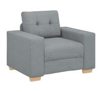vidaXL Fauteuil Gris Clair 100x78x80 cm Tissu, canapé Simple, canapé Confort, Fauteuil TV, canapé, siège de canapé, canapé Relax, Fauteuil de Loisirs
