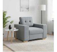 vidaXL Fauteuil Gris Clair 100x78x80 cm Tissu, canapé Simple, canapé Confort, Fauteuil TV, canapé, siège de canapé, canapé Relax, Fauteuil de Loisirs