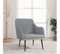 vidaXL Fauteuil Relax en tissu 63 x 76 x 80 cm Gris clair