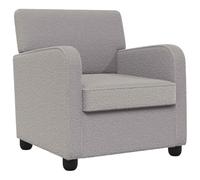 vidaXL Fauteuil Gris Clair Fausse Laine d'agneau