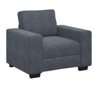 vidaXL Fauteuil Gris foncé 100x77x82 cm Velours