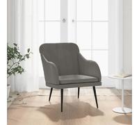 vidaXL Fauteuil - Gris foncé