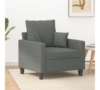 vidaXL Fauteuil Gris foncé 60 cm Tissu359252 Gris foncé G