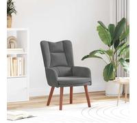 vidaXL fauteuil Gris foncé 63 x 67 x 94 cm Velours 42001804