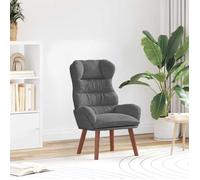 vidaXL fauteuil Gris foncé 69 x 74 x 93 cm Velours 42001888