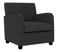 vidaXL Fauteuil Gris foncé Fausse Laine d'agneau