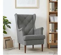 vidaXL fauteuil Gris foncé Velours 42029908
