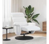 vidaXL Fauteuil inclinable Blanc 71 x 98 x 106 cm Faux cuir