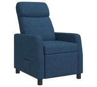 vidaXL Fauteuil inclinable Bleu Tissu
